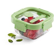 Lékué Glass hermetic food jar Square Glass, square, 1100 ml, green - Storage Jar