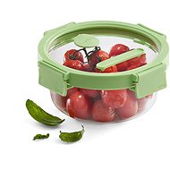Lékué Glass hermetic food jar Square Glass, round, 650 ml, green - Storage Jar