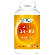 Dr. Popov Vitamin D3 + K2 120 capsules - Vitamin D3