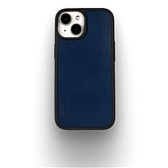 Lemory iPhone 15 kožený kryt tmavě modrý - Phone Cover