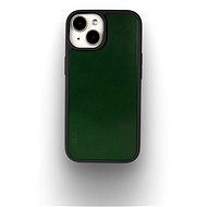 Lemory iPhone 15 kožený kryt tmavě zelený - Phone Cover