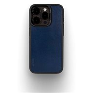 Lemory iPhone 15 Pro Max kožený kryt tmavě modrý - Phone Cover