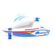 Lena Boazz police boat with pump, decorative cardboard - Boat