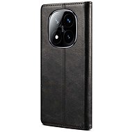 Lenuo Leather flip for Xiaomi Redmi Note 14 Pro+ 5G black - Phone Case
