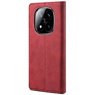 Lenuo Leather flip for Xiaomi Redmi Note 14 Pro+ 5G red - Phone Case