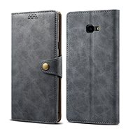 Lenuo Leather for Samsung Galaxy J4+, Grey - Phone Case
