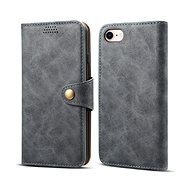 Lenuo Leather for iPhone SE 2020/8/7, Grey - Phone Case