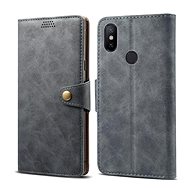 Lenuo Leather on Xiaomi Mi A2, Grey - Phone Case