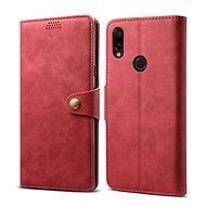 Lenuo Leather for Xiaomi Redmi 7, Red - Phone Case