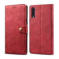Lenuo Leather for Samsung Galaxy A50/A50s/A30s, Red - Phone Case