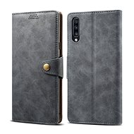 Lenuo Leather for Samsung Galaxy A50/A50s/A30s, Grey - Phone Case