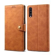 Lenuo Leather for Samsung Galaxy A70, Brown - Phone Case