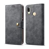 Lenuo Leather for Huawei P30 Lite/P30 Lite New Edition, Grey - Phone Case