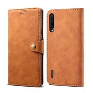 Lenuo Leather tok Xiaomi Mi A3 készülékhez, barna - Mobiltelefon tok