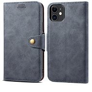 Lenuo Leather pre iPhone 11, sivé - Puzdro na mobil