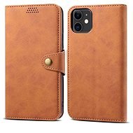 Lenuo Leather pre iPhone 11, hnedé - Puzdro na mobil