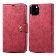 Lenuo Leather iPhone 11 Pro típushoz, piros - Mobiltelefon tok