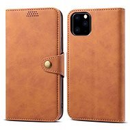 Lenuo Leather pre iPhone 11 Pro, hnedé - Puzdro na mobil
