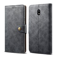 Lenuo Leather für Xiaomi Redmi 8A, grau - Handyhülle