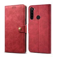 Lenuo Leather für Xiaomi Redmi Note 8T, rot - Handyhülle