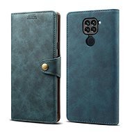 Lenuo Leather for Xiaomi Redmi Note 9, Blue - Phone Case