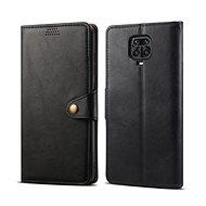 Lenuo Leather for Xiaomi Redmi Note 9 Pro/Note 9S, Black - Phone Case