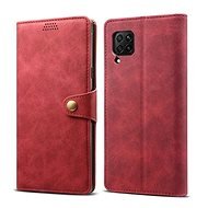 Lenuo Leather tok Huawei P40 Lite készülékhez, piros - Mobiltelefon tok