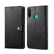 Lenuo Leather for Huawei P40 Lite E, Black - Phone Case