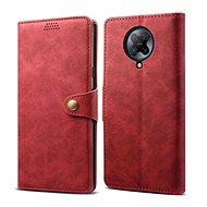 Lenuo Leather for Xiaomi Poco F2 Pro, Red - Phone Case