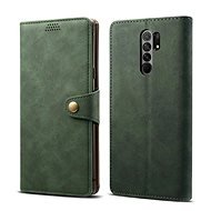 Lenuo Leather for Xiaomi Redmi 9, Green - Phone Case