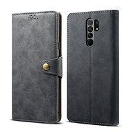 Lenuo Leather pre Xiaomi Redmi 9, sivé - Puzdro na mobil
