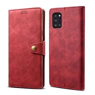 Lenuo Leather for Samsung Galaxy A31, Red - Phone Case