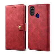 Lenuo Leather pre Samsung Galaxy M21, červené - Puzdro na mobil