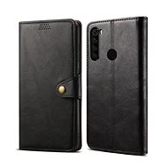 Lenuo Leather for Xiaomi Redmi Note 8, Black - Phone Case