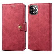 Lenuo Leather for iPhone 12/12 Pro, Red - Phone Case