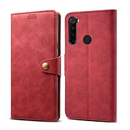 Lenuo Leather for Xiaomi Redmi Note 8, Red - Phone Case