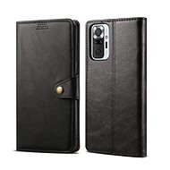 Lenuo Leather für Xiaomi Redmi Note 10 Pro, schwarz - Handyhülle