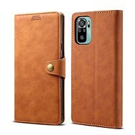 Lenuo Leather pre Xiaomi Redmi Note 10, hnedé - Puzdro na mobil