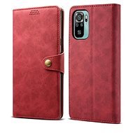 Lenuo Leather für Xiaomi Redmi Note 10, rot - Handyhülle