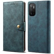 Lenuo Leather pre Xiaomi Poco M3 Pro 5G/Redmi Note 10 5G, modré - Puzdro na mobil