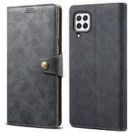 Lenuo Leather Flip Case for Samsung Galaxy A22, Grey - Phone Case