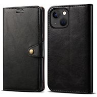 Lenuo Leather Flip Case for iPhone 13, Black - Phone Case