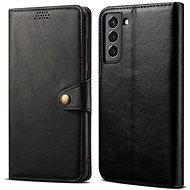 Lenuo Leather flip case for Samsung Galaxy S22+ 5G, black - Phone Case