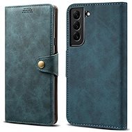 Lenuo Leather flip case for Samsung Galaxy S22 5G, blue - Phone Case