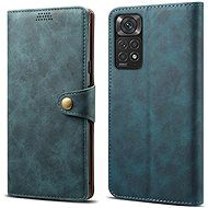 Lenuo Leather Flip-Hülle für Xiaomi Redmi Note 11/11S, blau - Handyhülle