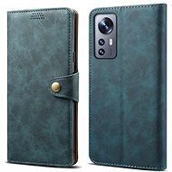Lenuo Leather flip case for Xiaomi 12/12X, blue - Phone Case