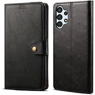 Lenuo Leather flipové puzdro pre Samsung Galaxy A13, čierne - Puzdro na mobil