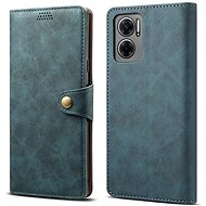 Lenuo Leather flip case for Xiaomi Redmi 10 5G, blue - Phone Case