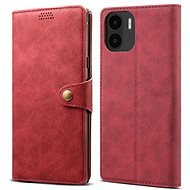 Lenuo Leather flip case for Xiaomi Redmi A1, red - Phone Case