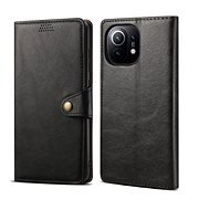 Lenuo Leather - Xiaomi Mi 11, fekete - Mobiltelefon tok